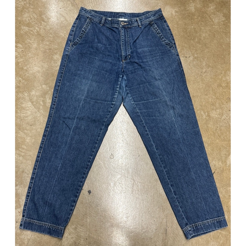 Size 14P - Vintage Liz Claiborne Lizwear Jeans Blue Denim Tapered High Rise